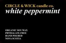 Circle & Wick White Peppermint Candle, 16 oz