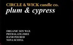 Circle & Wick Plum & Cypress, 16Oz Candle