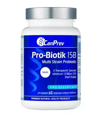 Canprev Pro-Biotik 15B Multi Strain Probiotic, 60Vcaps