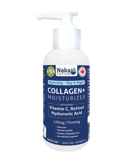 Naka Platinum Hydrating Day And Night Collagen+ Moisturizer, 120Ml