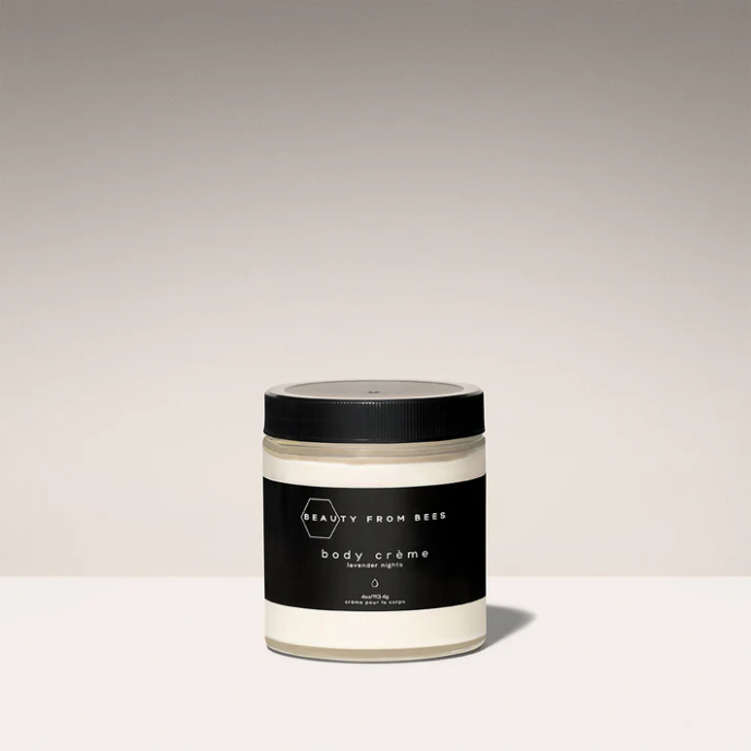 Beauty From Bees Body Creme, Lavender Nights, 4 oz