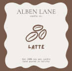 Alben Lane Candle Co Latte, 8Oz