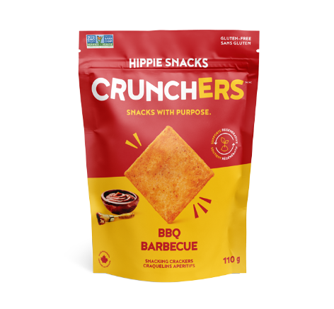 Hippie Snacks Crunchers BBQ, 110 g
