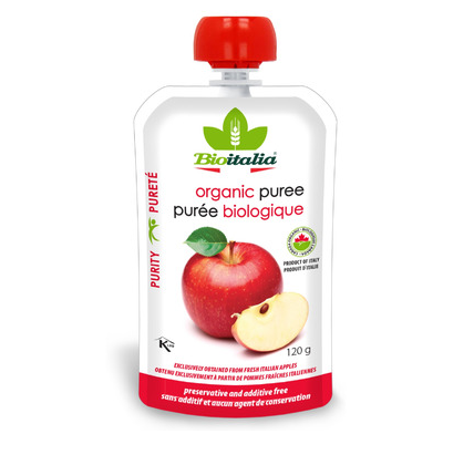 Bio Italia Organic Apple Puree, 120G