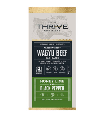 Ranch IV Provisions Wagyu Beef Bar, Honey Lime & Black Pepper, 43 g