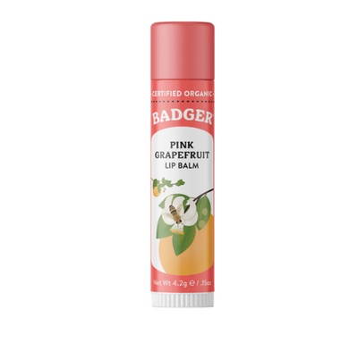 Badger Pink Grapefruit Lip Balm, 4.2G