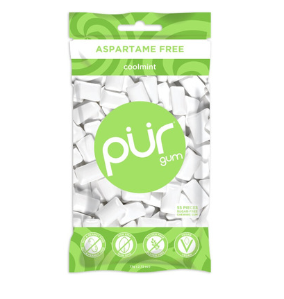 PUR Gum Coolmint, 55 Pieces