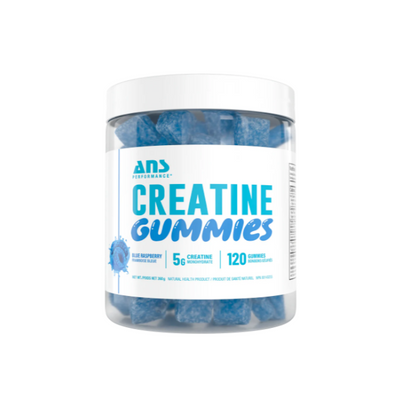ANS Performance Creatine Gummies Blue Raspberry, 120Ct