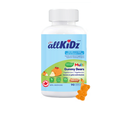 Allkidz Multi Gummy Bears Vegetarian, 90Ct