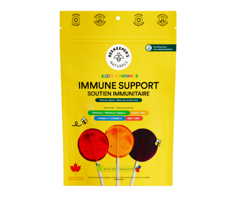 Beekeeper's Naturals Kids' Immune Support Wellness Wands Variety Pack, 15 ct