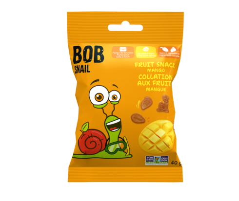 Bob Snail Fruit Snack, Mango, 40 g