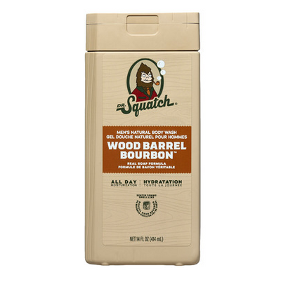 Dr. Squatch Wood Barrel Bourbon Body Wash, 414 mL