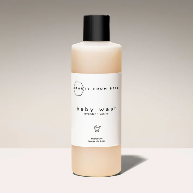 Beauty From Bees Baby Wash - Lavender + Vanilla, 8Oz