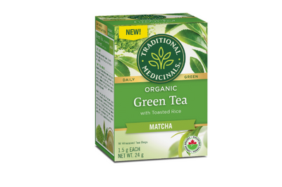 Traditional Medicinals - Organic Green Tea Matcha, 16 Bags
