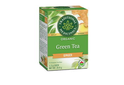 Traditional Medicinals - Organic Green Tea Ginger, 16 Bags