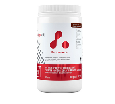 ATP Lab Grass Fed Whey Protein Isolate Organic Dark Chocolate, 900 g