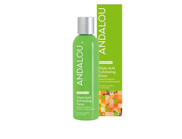 Andalou Naturals Resurfacing Triple Acid Exfoliating Toner, 178 mL