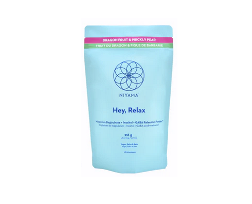 Niyama Hey, Relax! Magnesium Bisglycinate Powder, Dragon Fruit & Prickly Pear, 216 g