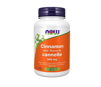 NOW Cinnamon Bark 600 mg, 120 Capsules