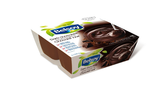 Belsoy Dark Chocolate Soy Pudding, 4 X 125G