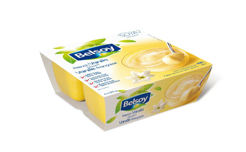 Belsoy French Vanilla Soy Pudding, 4 X 125G