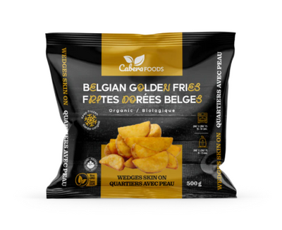 Cabera Foods Belgian Golden Fries Wedges Skin On, 500 g
