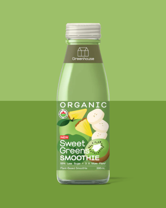 Greenhouse Organic Sweet Greens Smoothie, 300Ml