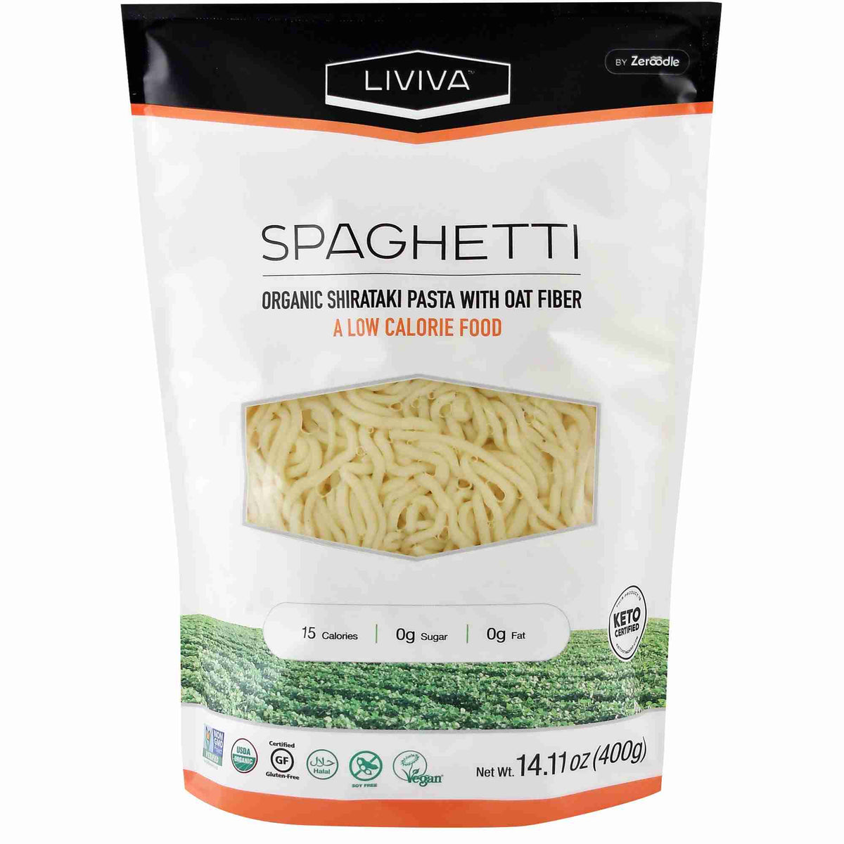 Liviva Organic Shirataki Spaghetti with Oat Fibre, 400 g
