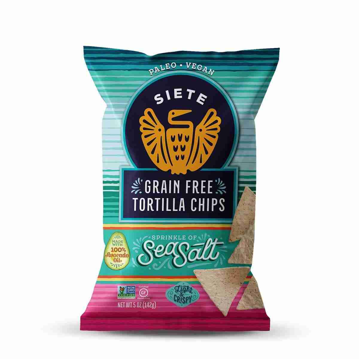 Siete - Sea Salt Grain Free Tortilla Chips, 142G