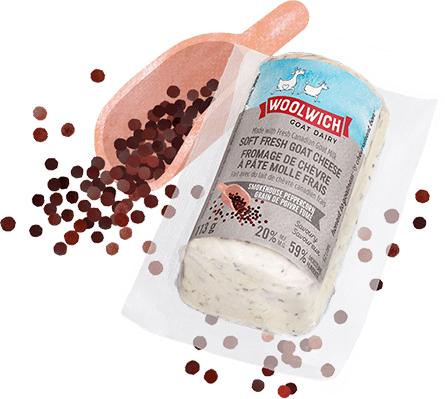 Woolwich, Peppercorn Soft Goat Cheese, 113G