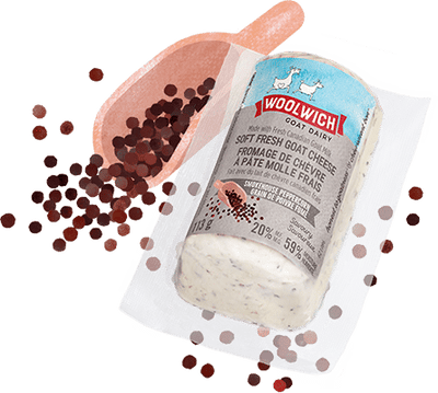 Woolwich, Peppercorn Soft Goat Cheese, 113G