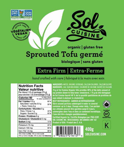 SOL Cuisine Tofu: Extra Firm - 400G