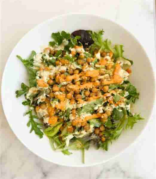 Mindful Meals Buffalo Chickpea Caesar Salad