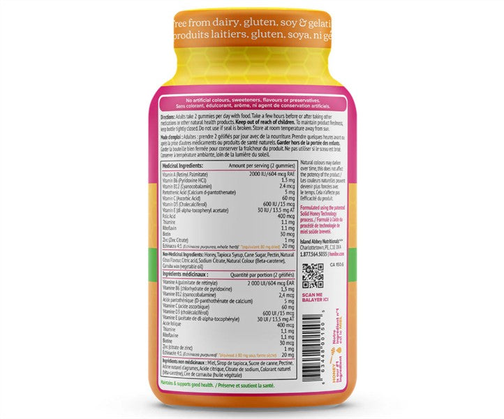 Honibe Multi+ Adult Immune Boost, 70 Gummies