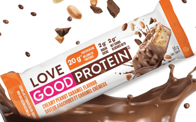 Love Good Fats Peanut Caramel Protein Bar, 55 g