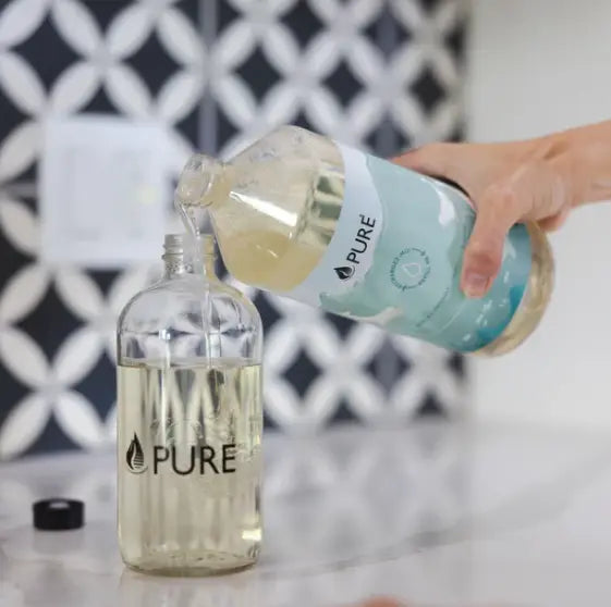PURE Glass Bottle With Pump 500Ml