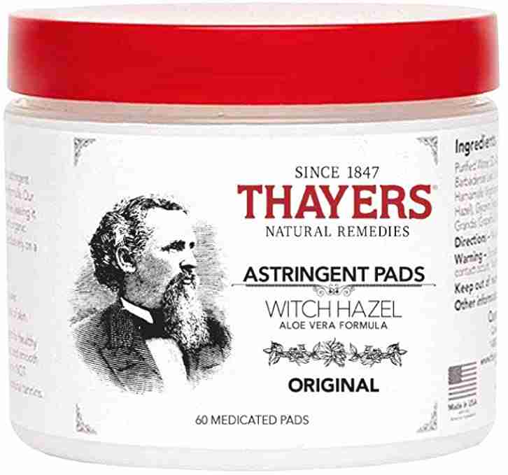 Thayers Alcohol-Free Witch Hazel Pads, 60 Pads