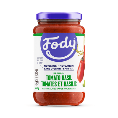 Fody, Tomato Basil Pasta Sauce, 547Ml