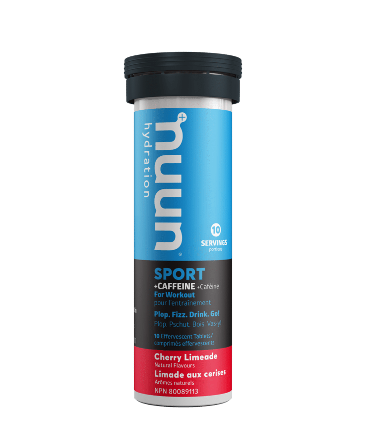 Nuun Sport + Caffeine: Cherry Limeade - 10 Effervescent Tablets
