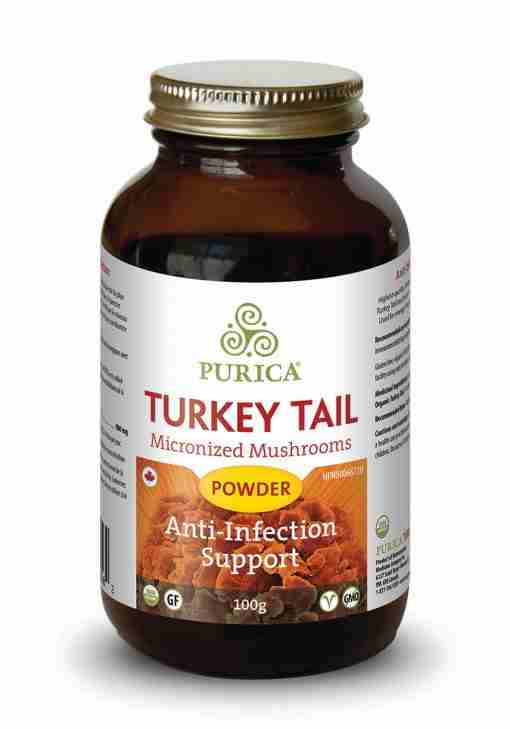 Purica Turkey Tail Micronized Mushroom Powder, 100 g