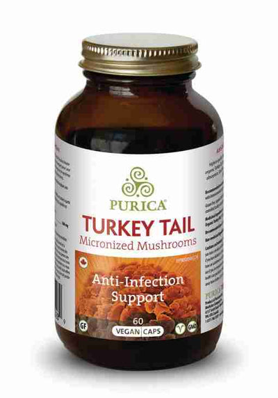 Purica Turkey Tail Micronized Mushrooms 60 Vegan Caps