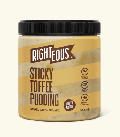 Righteous Sticky Toffee Pudding Gelato, 473Ml