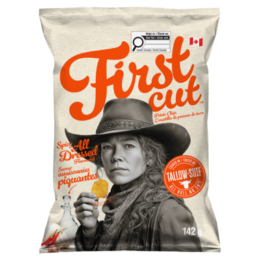 Firstcut Beef Tallow Potato Chips, Spicy All Dressed, 142 g