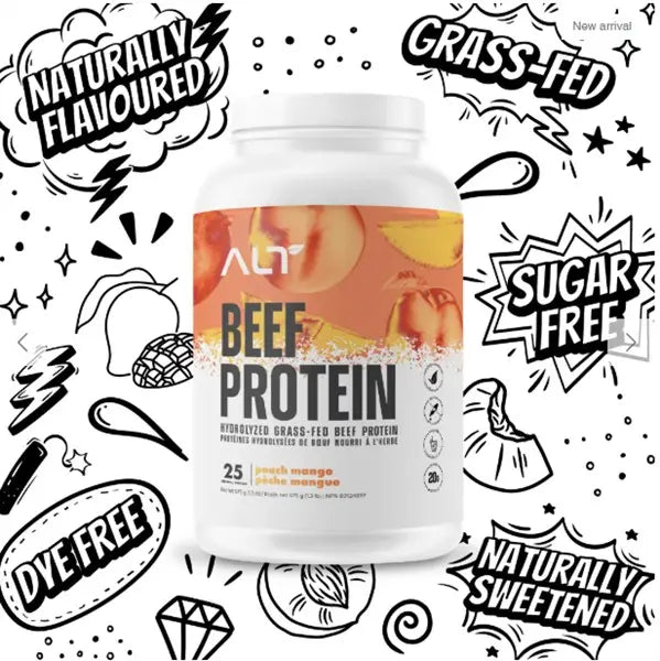 ALT Lifestyle Grass-Fed Beef Protein Isolate - Peach Mango, 575G
