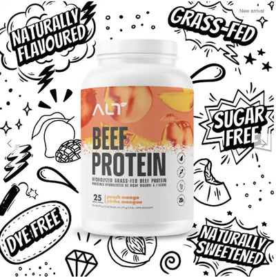 ALT Lifestyle Grass-Fed Beef Protein Isolate - Peach Mango, 575G