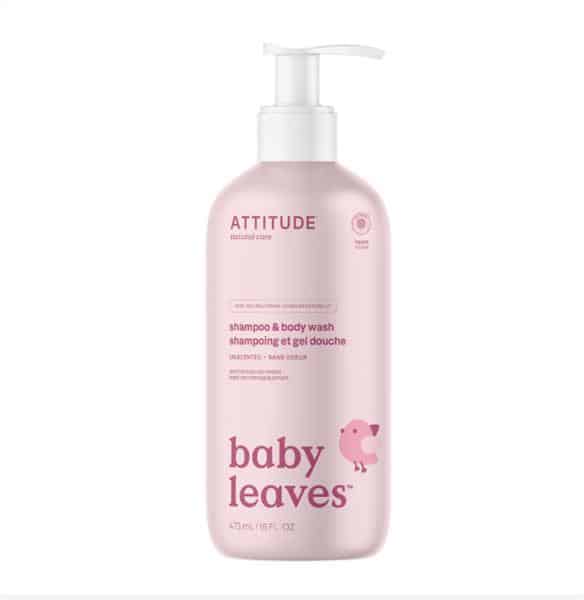 Attitude Living - 2-In-1 Natural Shampoo & Body Wash Fragrance Free, 473Ml