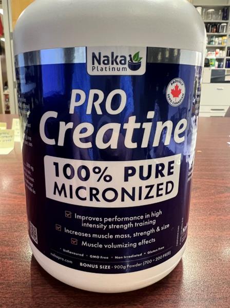 Naka Pro Creatine, Unflavoured, 900 g