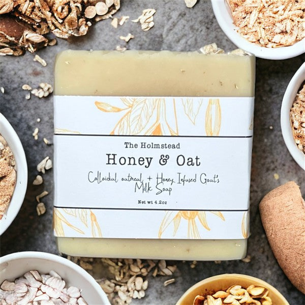 The Holmstead Honey & Oat Bar Soap, 4.2 oz