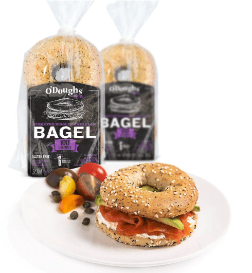 O'doughs - Sprouted Whole Grain Flax Bagels