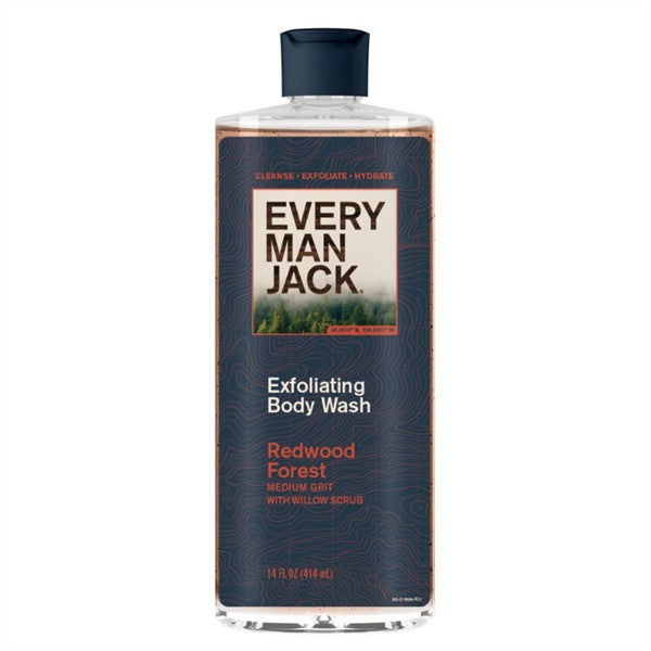 Every Man Jack Redwood Forest Exfoliating Body Wash, 414Ml